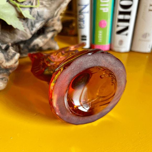 Fenton Carnival Glass Pink Iridescent Jumping Trout Fish 5193RE - Picture 4 of 5